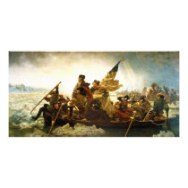 Washington Crossing the Delaware by Emanuel Leutze Personalized Photo Card