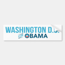 Washington D.C. For Barack Obama Biden Bumper Bumper Sticker