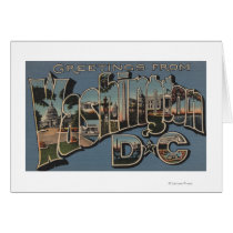 Washington D. C. - Large Letter Scenes Cards