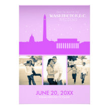 Washington D.C. Wedding Save-the-date Card