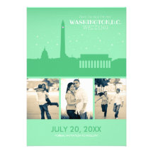 Washington D.C. Wedding Save-the-date Card