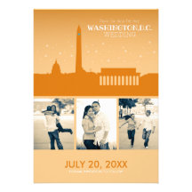 Washington D.C. Wedding Save-the-date Personalized Announcements