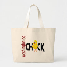 Washington DC Chick 1 Tote Bags
