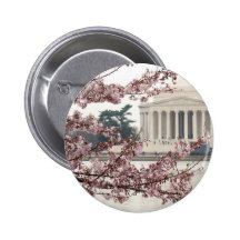 Washington DC de fleurs de cerisier Badges Avec Agrafe