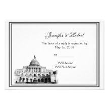 Washington DC Destination Wedding Response Card