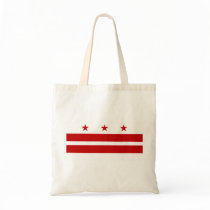 Washington DC Flag Canvas Bags