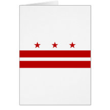 Washington DC Flag Greeting Cards