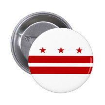 Washington DC Flag Pinback Button
