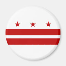 Washington DC Flag Refrigerator Magnet
