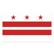 Washington DC Flag Stickers