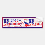 Washington DC Romney Ryan 2012 Bumper Sticker 3