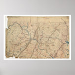 Washington DC Topographic Civil War 1861 Print
