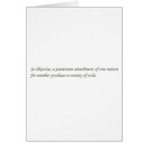 Washington Farewell Address 1 Greeting Cards