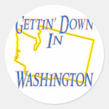 Washington - Gettin' Down Sticker