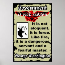 Washington: Gov't Is Like Fire Print