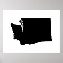 Washington in Black and White Posters