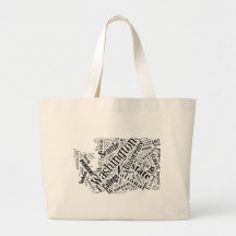 Washington in Tagxedo Canvas Bag