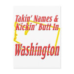 Washington - Kickin' Butt Postcard