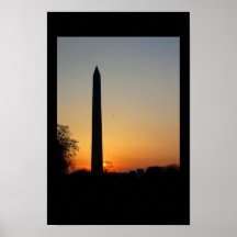 Washington Monument at Dusk Poster