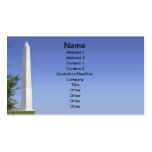 Washington Monument Business Card