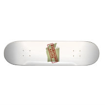 Washington Native Stamped on Map Skate Deck