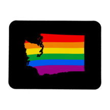 WASHINGTON PRIDE -.png Flexible Magnet