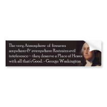 Washington quote on Firearms Bumpersticker