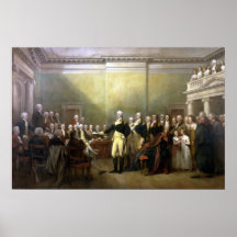 Washington Resigning His Commission Posters