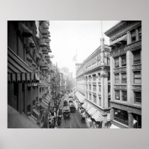 Washington Street, Boston, Massachusetts: 1906 Poster