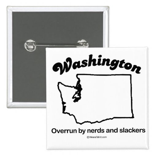 WASHINGTON - T-shirts "de DEVISE de l'ÉTAT DE WASH Badge Avec Épingle