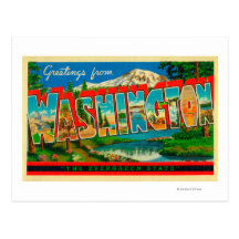 Washington - The Evergreen State Post Cards