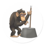 Washtub-Bass-Playin’ Chimp Stickers