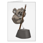 Washtub-Playin’ Koala Card (Blank Inside)