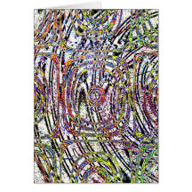 Wasp design greeting card