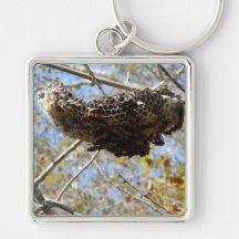Wasp Nest! Yikes! Keychain