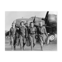 WASP - WOMEN AIR SERVICE PILOTS WW II POSTCARD