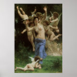 Wasp's Nest by Bouguereau, Victorian Angel Art Posters