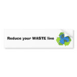 WASTE line Bumper Sticker