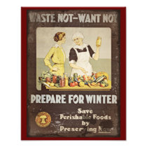 Waste Not Want Not - Mother and Daughter Canning Photograph