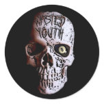 WASTED YOUTH SKULL LOGO stickers