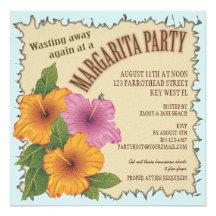 Wasting away a Day at a Margarita Party Invitation