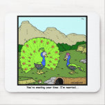 Wasting your time: Peacock Cartoon Mouse Pad
