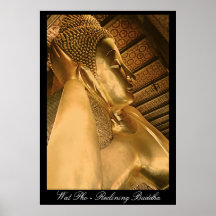 Wat Pho--Bangkok, Reclining Buddha, poster