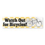 Watch Out for Bicycles Car Bumper Sticker Decal