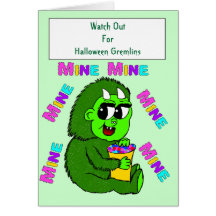 Watch Out For Halloween Gremlins Cards