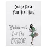Watch Out For The Poison Retro Waitress - Colour flyers