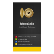 Watch Repair Technician - Creative Innovative Business Card