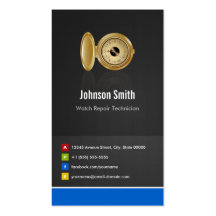 Watch Repair Technician - Creative Innovative Business Card