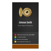 Watch Repair Technician - Creative Innovative Business Cards