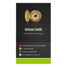 Watch Repair Technician - Creative Innovative Business Card
